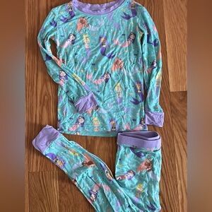 Little Sleepies Aqua and Lavender Mermaid Pajama Set